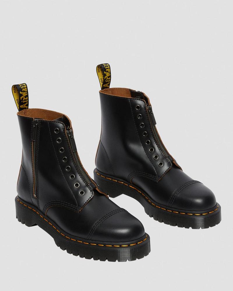 Men's Dr Martens 1460 Laceless Bex Leather Ankle Boots Black | AU 414GSO